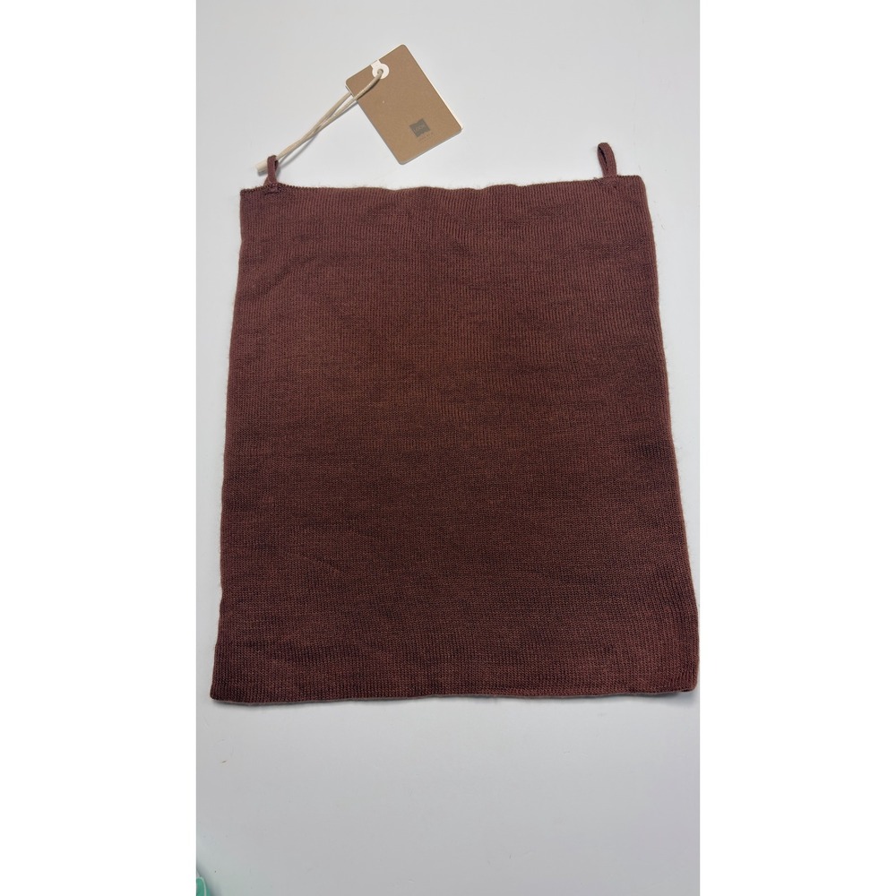 LOOK by M New York Knit Neck Gaiter One Size Brown Neck Warmer NWT